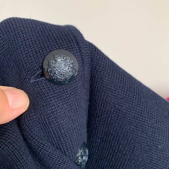 Lauren Ralph Lauren Navy Officers Jacket Cardigan - Picture 5 of 8